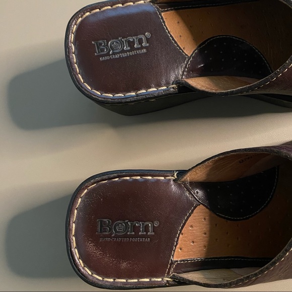 Born mules Soft Leather upper Brown size 8 - Picture 2 of 8